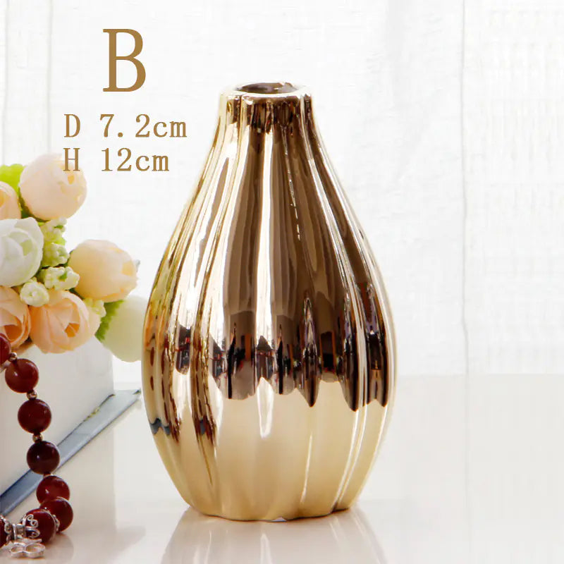 Nordic Ceramic Small Flower Vase for Home Decor