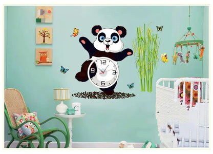 Panda Decor Clock Decals - Eco-Friendly