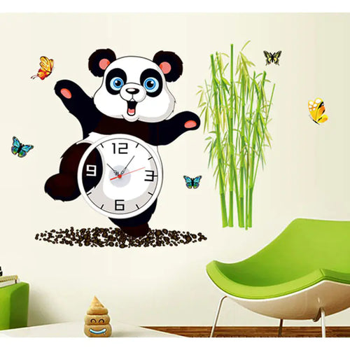 Panda Decor Clock Decals - Eco-Friendly
