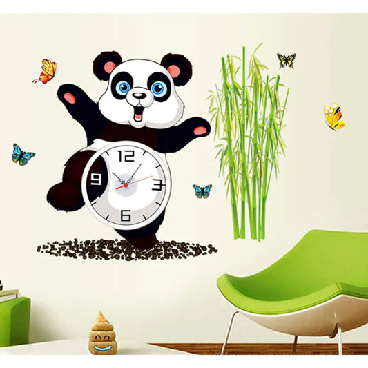 Panda Decor Clock Decals - Eco-Friendly