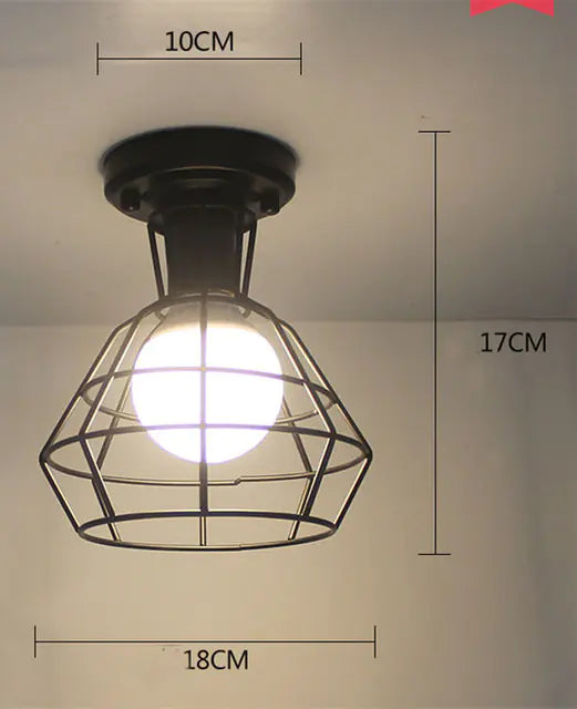 Vintage Iron Light Cage