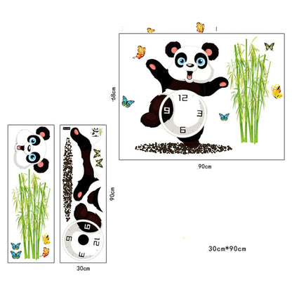 Panda Decor Clock Decals - Eco-Friendly