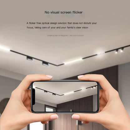 Magnetic Track Light for Home with Embedded Design