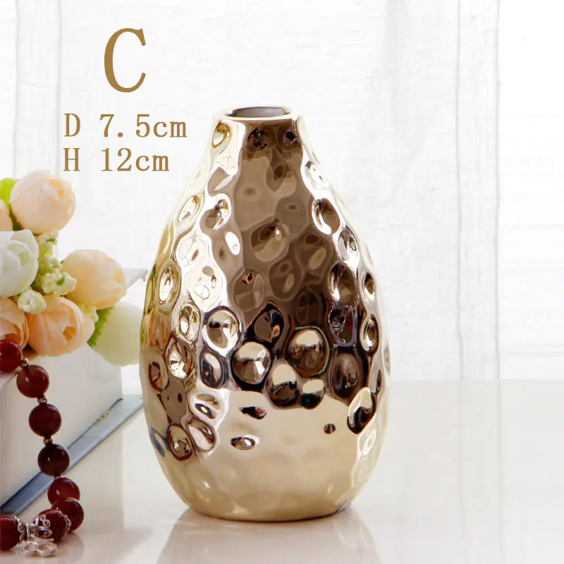 Nordic Ceramic Small Flower Vase for Home Decor