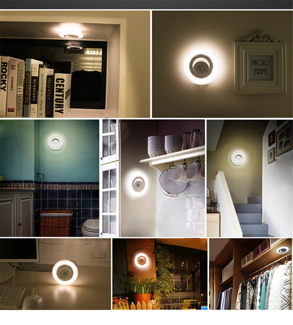 LED Night Light with 360-Degree Motion Sensor