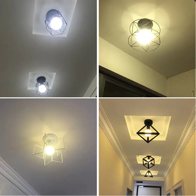 Vintage Iron Light Cage