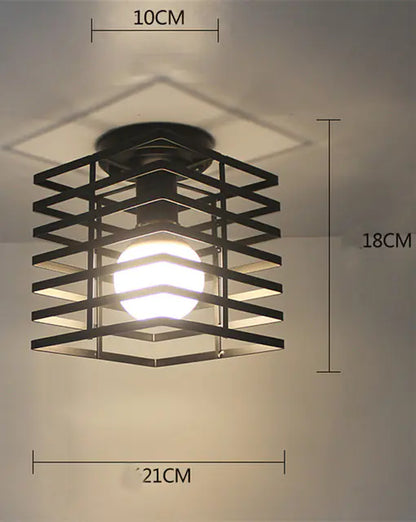 Vintage Iron Light Cage