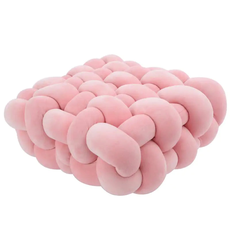 Woven Square Plush Cushion for Creative Home Decor