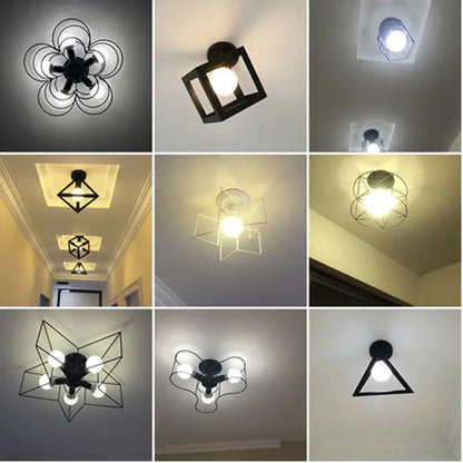 Vintage Iron Light Cage