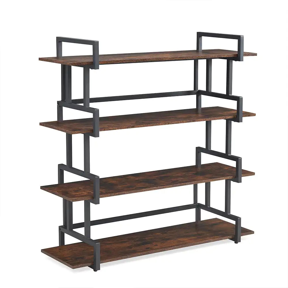 Urban Metal & Wood 4-Tier Bookcase
